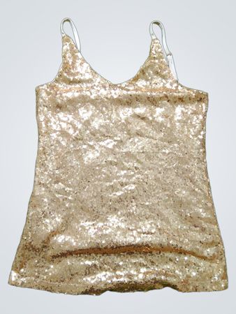 Gold Sequin Tank Top