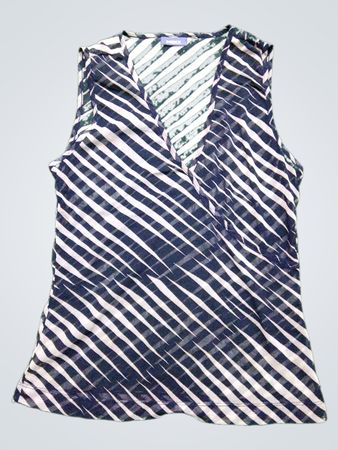 MEXX Striped Sleeveless V-Neck Top