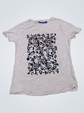 Apt.9 Damen T-Shirt mit Leopardenmuster Pailletten