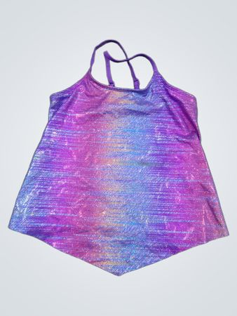 Justice Girls Lila Trägershirt mit Glitzerakzenten