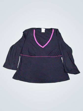 Secret Treasures Schlafanzug Schwarzes Top