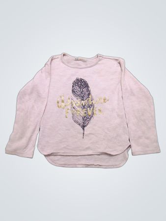 H&M Langarm-Grafik-T-Shirt