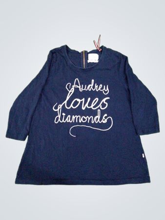 Holly & Whyte by Lindex Audrey Loves Diamonds Navy Top
