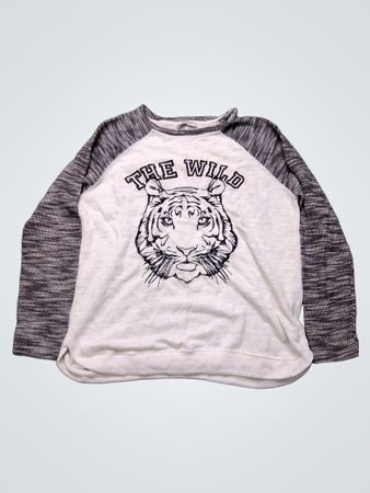 Das Wild Tiger Grafik Raglan T-Shirt