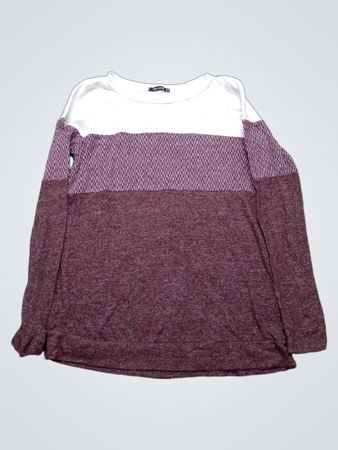 PINK CLOVER Langarm-Farbblock-Pullover