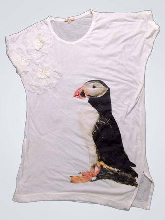 Capasa White Puffing Graphic T-Shirt