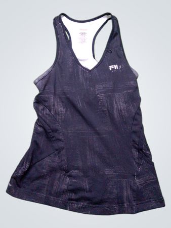 FILA SPORT Schwarzes Sport-Tanktop