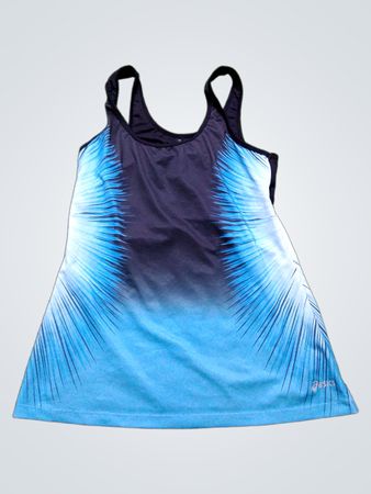 ASICS Damen Blau Grafik Sport Tanktop