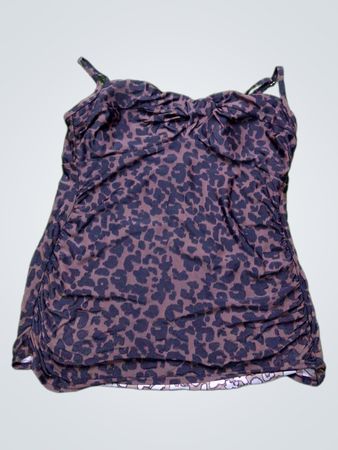Merona Leopardenmuster Raffung Tanktop