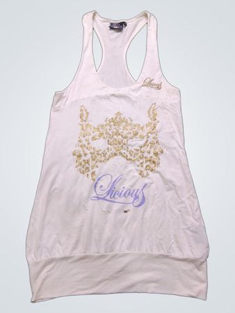 White Licious Tank Top