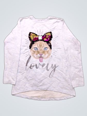 ARS Kids Club Langarmshirt mit Katzenmotiv