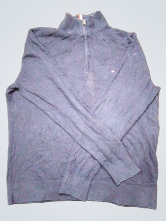 Tommy Hilfiger Quarter Zip Pima Cotton Cashmere Sweater