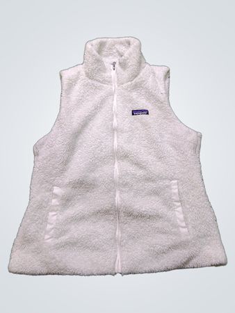 White Patagonia Fleece Vest