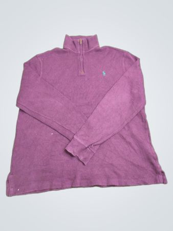 Ralph Lauren Polo Pull à col zippé quart à manches longues