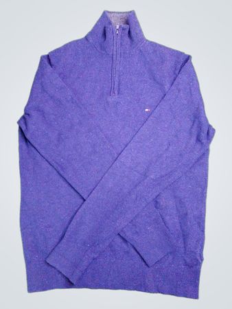 Tommy Hilfiger Quarter Zip Lambswool Sweater