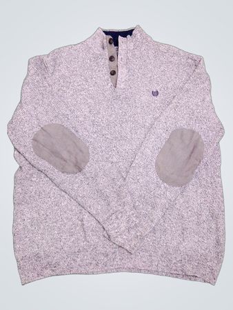 Chaps Pullover-Sweater mit Ellbogenflicken