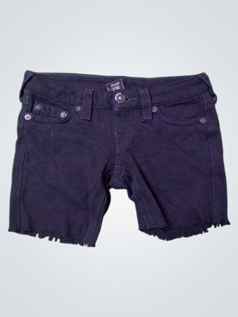 True Religion Brand Jeans Schwarze Shorts