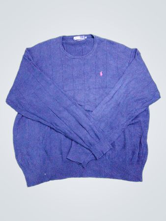 Pull à col rond bleu marine Polo by Ralph Lauren