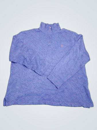 Polo by Ralph Lauren 1/4 Zip Blue Pullover XX Large