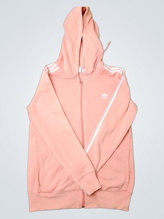 Adidas Pink Zip-Up Hoodie