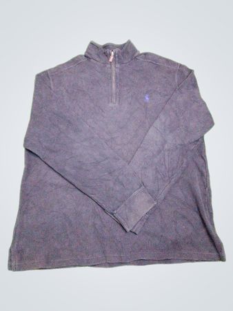 Camiseta de Manga Longa com Zíper de 1/4 Polo Ralph Lauren