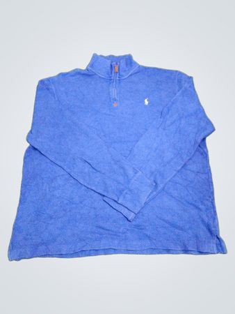 Polo Ralph Lauren Blue 1/4 Zip Long Sleeve Shirt