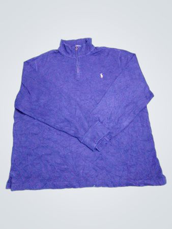 Ralph Lauren Polo Quarter-Zip Camicia a Maniche Lunghe