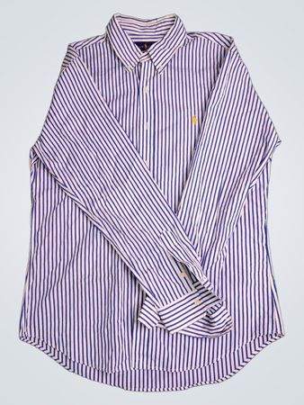 Ralph Lauren gestreiftes Hemd mit Knopfleiste