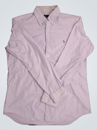 Ralph Lauren Classic Fit gestreiftes Button-Down-Hemd