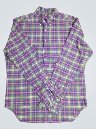 Ralph Lauren Classic Fit kariertes langärmliges Hemd