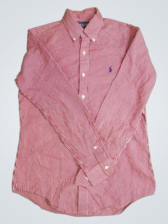 Ralph Lauren gestreiftes Hemd mit Knopfleiste