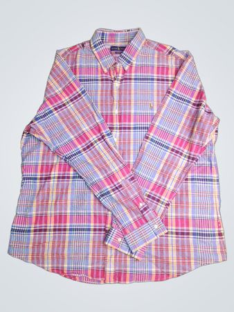 Ralph Lauren kariertes Hemd mit langen Ärmeln und Knopfleiste