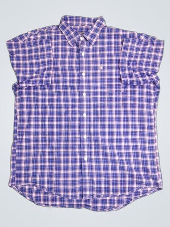 Polo Jeans Company Qualitäts-Denim-Waren Seit 1967 Ralph Lauren Mfg Blue Plaid Button-Up Shirt