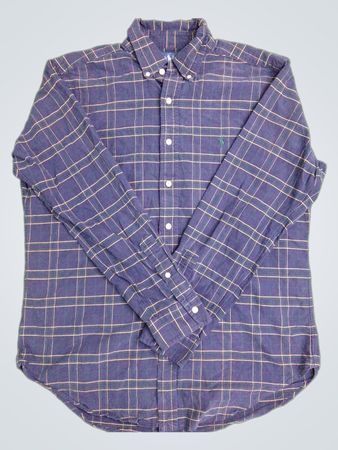 Ralph Lauren Classic Fit Karo-Hemd mit langen Ärmeln und Knopfleiste