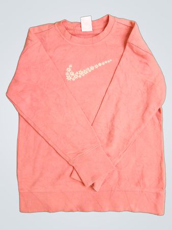 Nike Sweatshirt mit Rundhalsausschnitt und floralem Swoosh-Logo