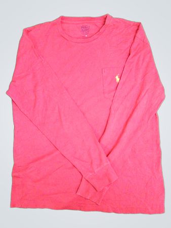 Polo Ralph Lauren rotes Langarm-T-Shirt