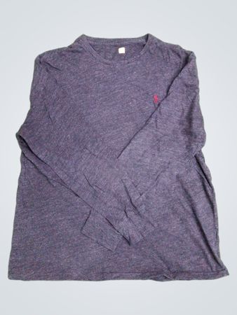 Dunkelgraues Langarm-T-Shirt