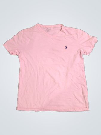 Polo Ralph Lauren Pink V-Ausschnitt T-Shirt