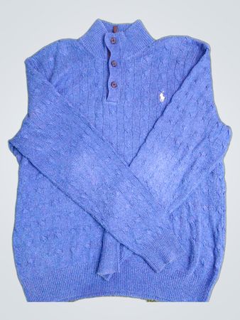 Polo Ralph Lauren Suéter de Tricô com Ponto Aran