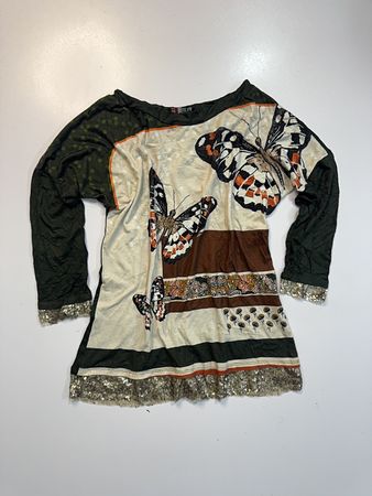 Sarah Cole Printed Butterfly Blouse