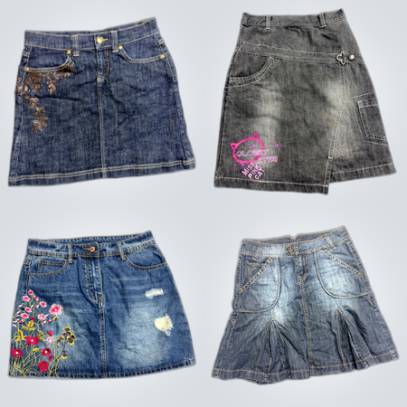 Denim Mini Skirts Bundle
