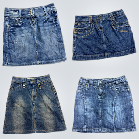 Y2K Denim Mini Skirts