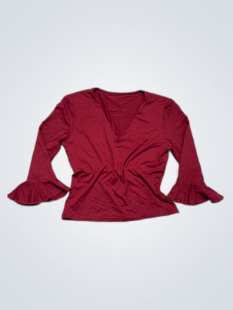 Rotes Langarmoberteil