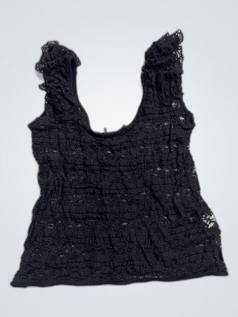 River Island Black Lace Blouse