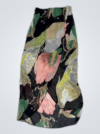 Unbranded Lace Trim Floral Maxi Dress