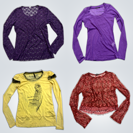 Y2K Long Sleeve Blouses