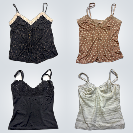 Y2K Lace Trim Camisoles