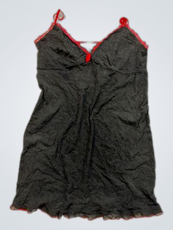 Unbranded Black Lace Slip Dress