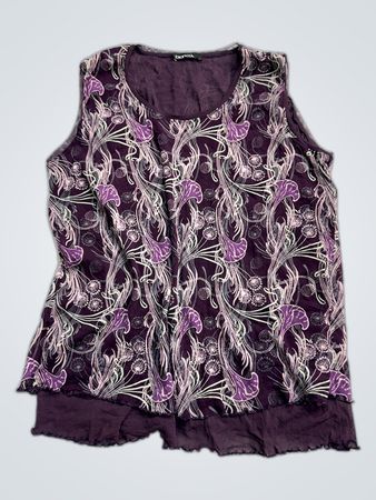Bianca Printed Sleeveless Blouse