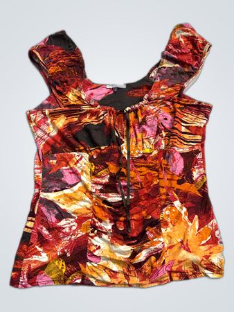 Patrice Breau Printed Sleeveless Blouse